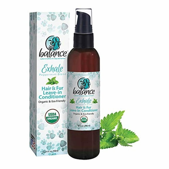 BALANCE BOTANICAL HAIR & FUR ORGANIC & ECO FRIENDLY SHAMPOO FOR DOGS & HUMANS - EXHALE BLEND - PEPPERMINT BLEND
