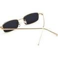 thumbnail image 2 of Retro Rectangle Sunglasses for Women Men Square Narrow Hip Hop Small Frame Sun Glasses, 2 of 5