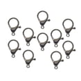 thumbnail image 2 of perfeclan 3x10Pcs 33mm Curved Lobster Claw Clasps Jewelry Findings Keychian Rings Black 3 Pcs, 2 of 9