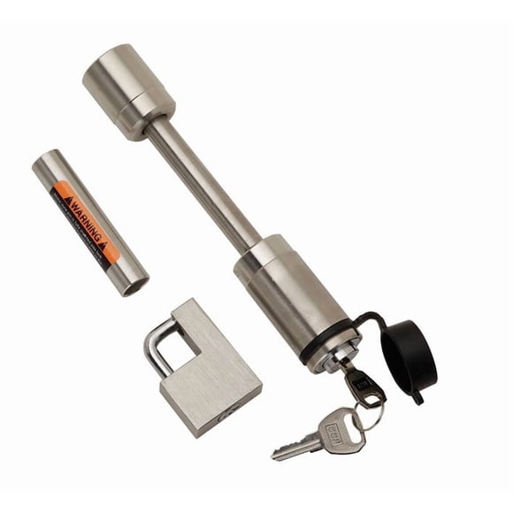 Bulldog Trailer Hitch Pin 580406 Dogbone; 5/8 Inch Diameter; For Use With Class III/IV Hitch; 5/8 Inch Diameter; Keyed Lock; With Coupler Lock; With Dust Cap; Single