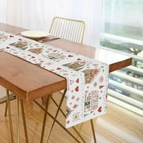 Yayeee Table Runner 90 inches Long Home Kitchen Dinning Party Decoration, Red Nordic Christmas House