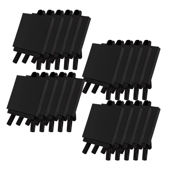 Creative Mark Ultra Mini Black Stretched Canvas & Black Wood Easel for SmAll Paintings - 3x3 inch [20 pack] Perfect to Paint or Displaying SmAll-scale Arts and Crafts