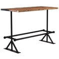thumbnail image 5 of vidaXL Bar Table Kitchen Table Bistro Table Solid Reclaimed Wood Multicolor, 5 of 28
