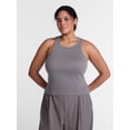 thumbnail image 3 of Avia Women’s Cropped Ribbed Tank Top, Sizes XS-XXXL, 3 of 6