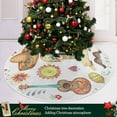 thumbnail image 6 of FMSHPON Cinco De Mayo Xmas Christmas Tree Skirt Stand Mat for Holiday Party Decoration Indoor Outdoor 36 inches, 6 of 6