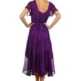 thumbnail image 2 of Sakkas Marigold Embroidered Fairy Dress - Purple - L/XL, 2 of 6