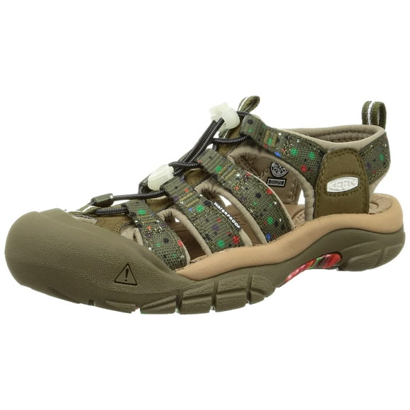 KEEN Women's Newport H2 Closed Toe Water Sandals, Fujirock/Dark Olive, 5