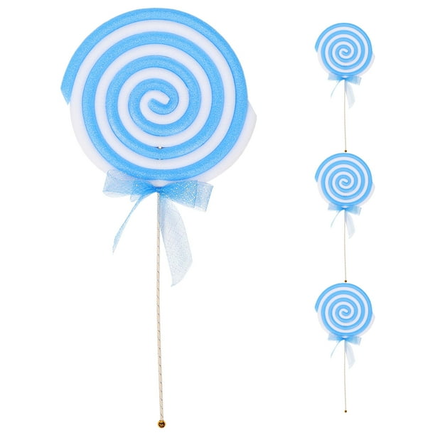 piruletas grandes para decoración de aulas de jardín de infantes, adornos de caramelos falsos para el Día del Niño, piruletas de plástico de imitación para escaparates y pasillos