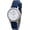 Blue-34mm, variant on Women's 34mm Analog Watch: Classic Design, Stitched Leather Strap