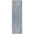 thumbnail image 2 of Addison Rugs Dream Shag Premium Machine Washable Transitional Textured Stripes Blue Runner Rug, 2'3" x 7'6", 2 of 8