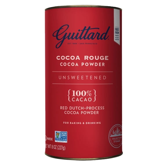 Pack Of 3 Guittard Cocoa Rouge Unsweetened Cocoa Powder, 8 oz (Package May Vary)