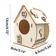 thumbnail image 3 of Ganfancp Casa de Pájaros de Madera Casa de Pájaros Diy para Niños Percha de Madera para Pájaros Jaula de Pájaros de Cuerda para Exteriores 3Ml Rebajas Flash Deals 1X Pajarera de Troncos 4, 3 of 3