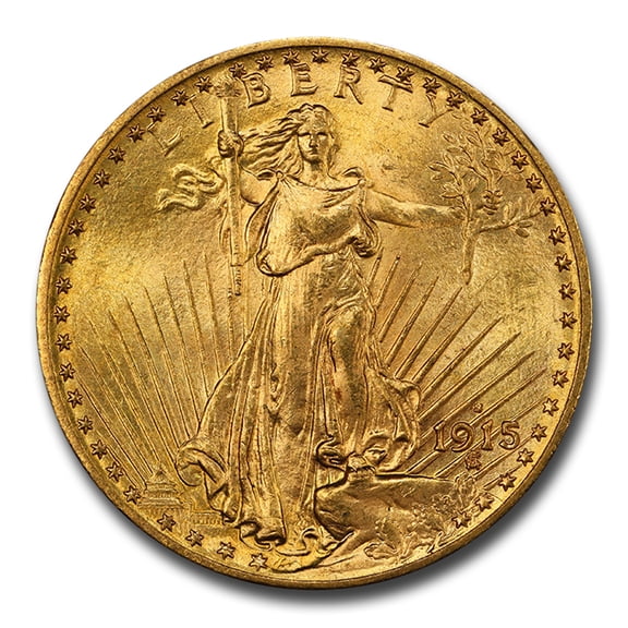1915-S $20 St Gaudens Gold Double Eagle MS-65 PCGS