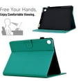 thumbnail image 3 of Case for Samsung Galaxy Tab A9 Plus 11.0" 2023 SM-X210/SM-X215/SM-X216, Fiber Texture PU Leather Folio Stand Cover Flip Tablet Case with Credit Card Slot & Auto Wake/Sleep &Magnetic Clasp, Light Green, 3 of 6