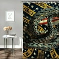 thumbnail image 2 of Orinice Abstract Art Bathroom Decor Set with Hooks, Colorful Luxurious Graphic Print Polyester Fabric Shower Curtain Set, Washable, Multi-Size Options 69x72, 2 of 7