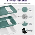 thumbnail image 3 of for Pixel 8 Pro Case, [-Grade Drop Protection][Anti-Scratch Microfiber Lining] Silicone Slim Thin Shockproof Phone Case for Google Pixel 8 Pro 6.7 inch (Pine Green), 3 of 12