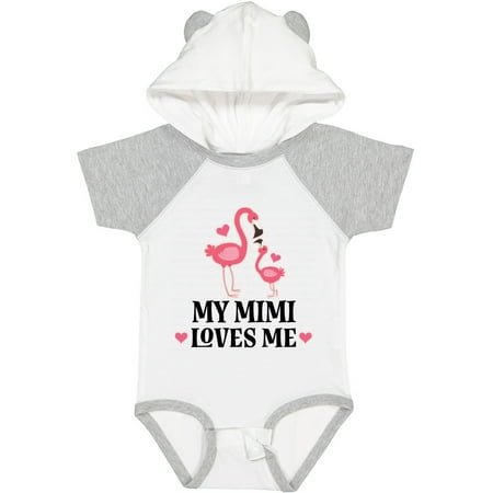 

Inktastic My Mimi Loves Me Flamingo Gift Baby Girl Bodysuit