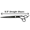 thumbnail image 1 of MPP Black Pearl Pro Left Handed Straight or Curved Dog Grooming Shears (8.5 Inch Straight), 1 of 1
