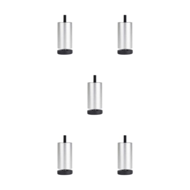 Wosthever Patas De Muebles Negras De Operación Única Y Para Oficina Y Bar Amplia Gama Plateado 10 Cm 1 Type2 NO2
