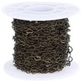 thumbnail image 1 of 1 Roll Heart Link Chain DIY Jewelry Making Chain Sweater Chain Copper Chain, 1 of 7