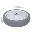 thumbnail image 2 of High quality 8 inch TPR rubber solid caster wear-resistant silent caster, 2 of 5