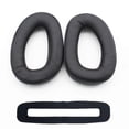 thumbnail image 1 of Almohadillas de repuesto compatibles con Sennheiser, compatibles con auriculares supraurales de Sennheiser 300 301 302 303 350 370, 1 of 4
