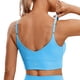 thumbnail image 1 of Top deportivo CRZ YOGA ajustable con espalda en V sin aro azul pequeño, 1 of 3