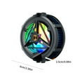 thumbnail image 5 of Huhudde Semiconductor Heat Sink Digital Display Cellphone Cooling Fan with Back Clip and Light Cooling Heatsink, 5 of 15