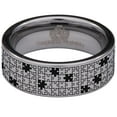 thumbnail image 2 of Puzzle Tungsten Carbide Ring, 2 of 9