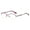 Purple, variant on Women Purple Half Rimless Reading Glasses 3.00 Metal Presbyopic Glasses Anti-blue Light Readers 3.00 Strength