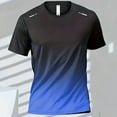 thumbnail image 4 of Camisetas para hombre Camiseta deportiva Camisetas de manga corta con degradado de secado rápido Entrenamiento al aire libre Entrenamiento de baloncesto Ropa para correr para hombre, 4 of 5