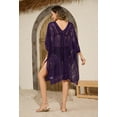 thumbnail image 2 of Sexy Elegant Lace Beach Cover Up for Women, Bathing Suit Cover Up, V-Neck Swimsuit Coverup for Poolside, Seaside and Party, 2 of 7