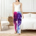 thumbnail image 6 of Lsque Dual Skulls Colorful Fusion Print Women's Pajama Pants, Lounge Pant - Comfortable Home Wear,Elastic Waistband, Stylish Design-Large, 6 of 9