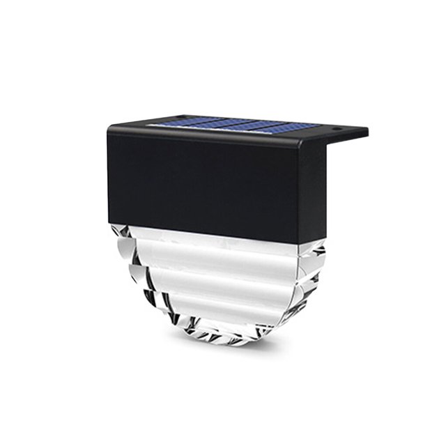Yuarrent Luces solares para escaleras al aire libre, lámpara LED recargable para valla de jardín, cambio de Color blanco cálido, modos Iluminación y accesorios
