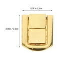thumbnail image 2 of OULII 10 Pcs Attache de Serrure en Alliage de Zinc Doré pour Coffres Usage Domestique, 2 of 5