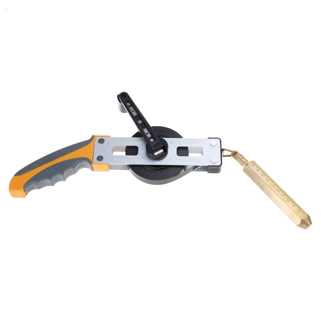 Measuring Ruler with Brass PlumbBob Tape Measure Rubber Handle High Accuracy