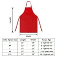 thumbnail image 7 of Toptie Kid's Bib Chef Aprons with Pocket & Adjustable Strap, for Painting Baking Kitchen Cooking-Red-XXL, 7 of 7