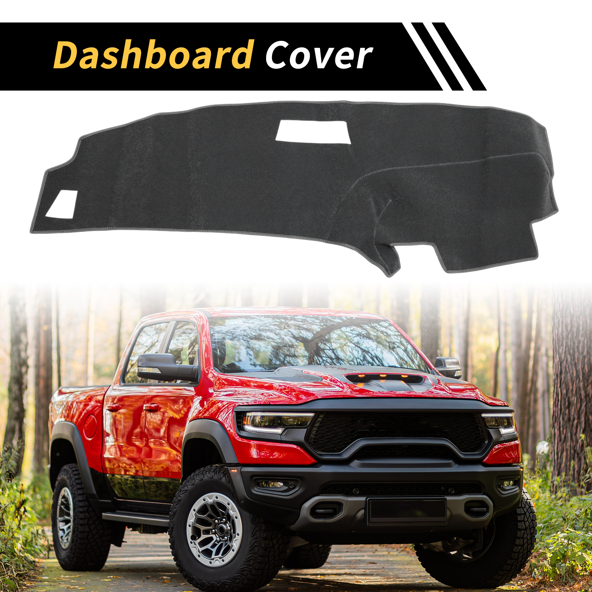 Unique Bargains Non-Slip Dashboard Cover for Ford for Ranger 1989-1994 Gray