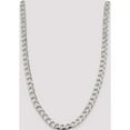 thumbnail image 5 of Sterling Silver 8.6mm Flat Open Curb Chain (26 X 8.6) Made In Italy qfoc300-26, 5 of 5