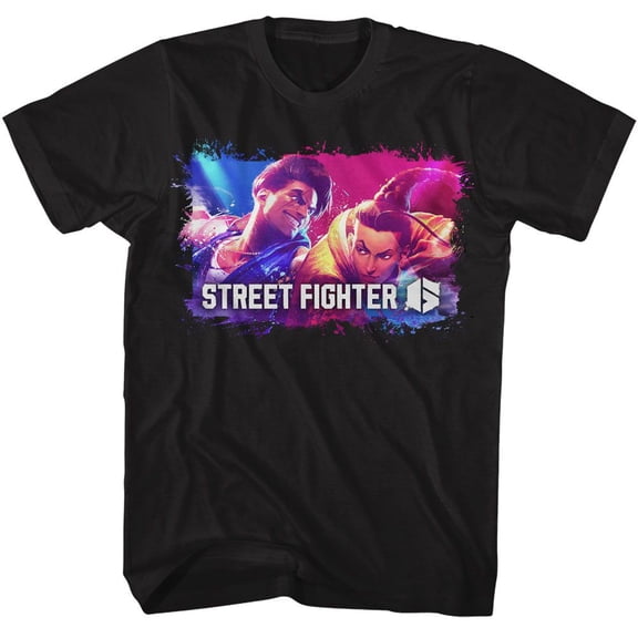 Street Fighter 6 Luke v Jamie Men's T Shirt New Characters Capcom Video Game