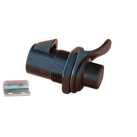 RV Designer L536 Push Button Compartment Lock - Non-Locking, 1"