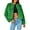 Green, variant on WXLWZYWL Women's Fleece Winter Coats Cropped Jacket Faux Fur Long Sleeve Pockets Shaggy Warm Outerwear Fall Clothes