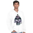 thumbnail image 5 of the Phantom Vintage Ghost Who Walks Unisex Plus Size Zip Hoodie Brisco Brands 4X, 5 of 6