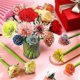 thumbnail image 5 of 24 Pcs Flower Pens Various Colors Daisy Rose Carnation Ballpoint Pen Novelty Artificial Rose Pen 0.5, 5 of 5