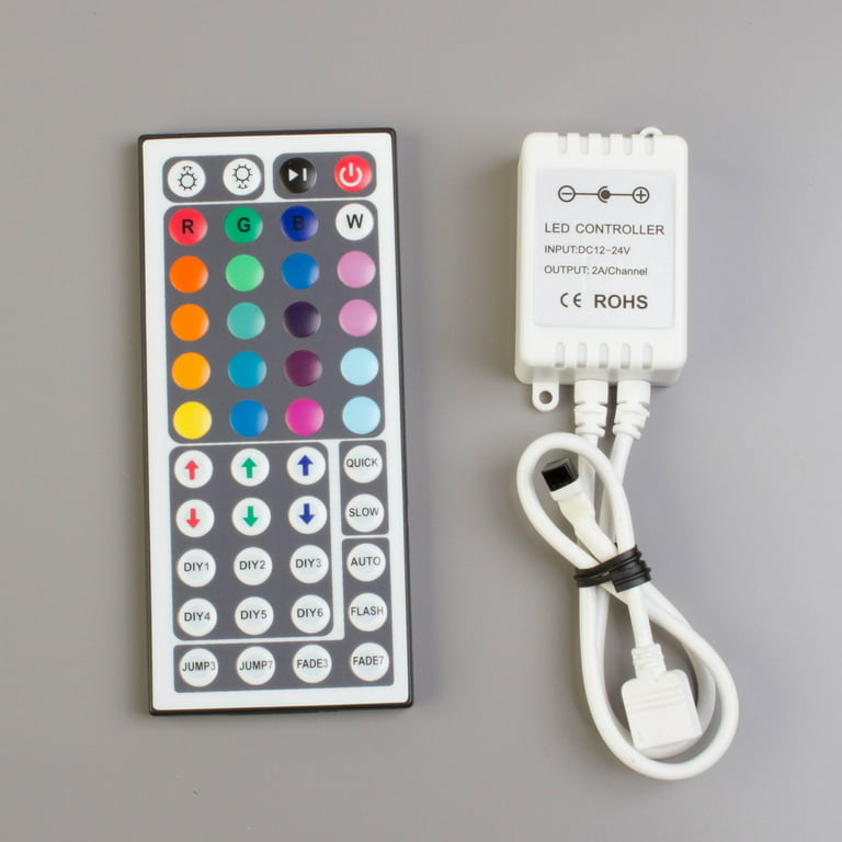 Multicolor RGB LED light strip with UL power supply