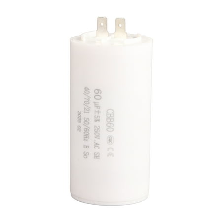 

CBB60 Cylinder Shaped Run Capacitor AC 250V 60uF 50/60HZ for Motor Pump