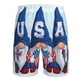 thumbnail image 6 of Disketp Men'S Swim Trunks Hawaiian Breathable Surf Beach Swimsuits Mesh Lining Beach Shorts With Pockets-Cute Gnomes In Usa, 6 of 9