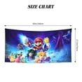 thumbnail image 2 of Lsque Mario Pattern Microfiber Bath Beach Towel Silver Fox Velvet Beach Towel Oversized Quick Dry Absorbent for Pool Swimming Bathroom 27.5x55in, 2 of 5