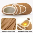 thumbnail image 2 of Barerun Women Men Wide Comfy Slippers Soft Barefoot Slip on House Shoes, 2 of 7
