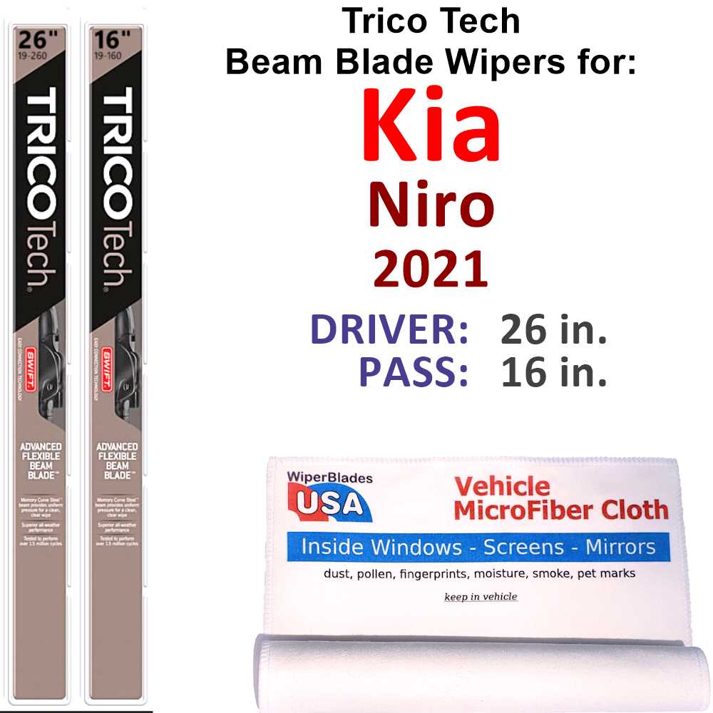 2021 Kia Niro Beam Blade Wipers (Set of 2)